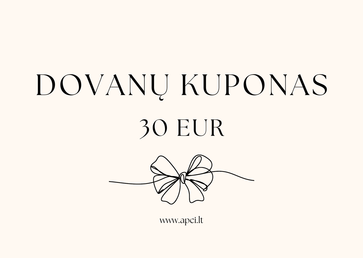 DOVANŲ KUPONAS