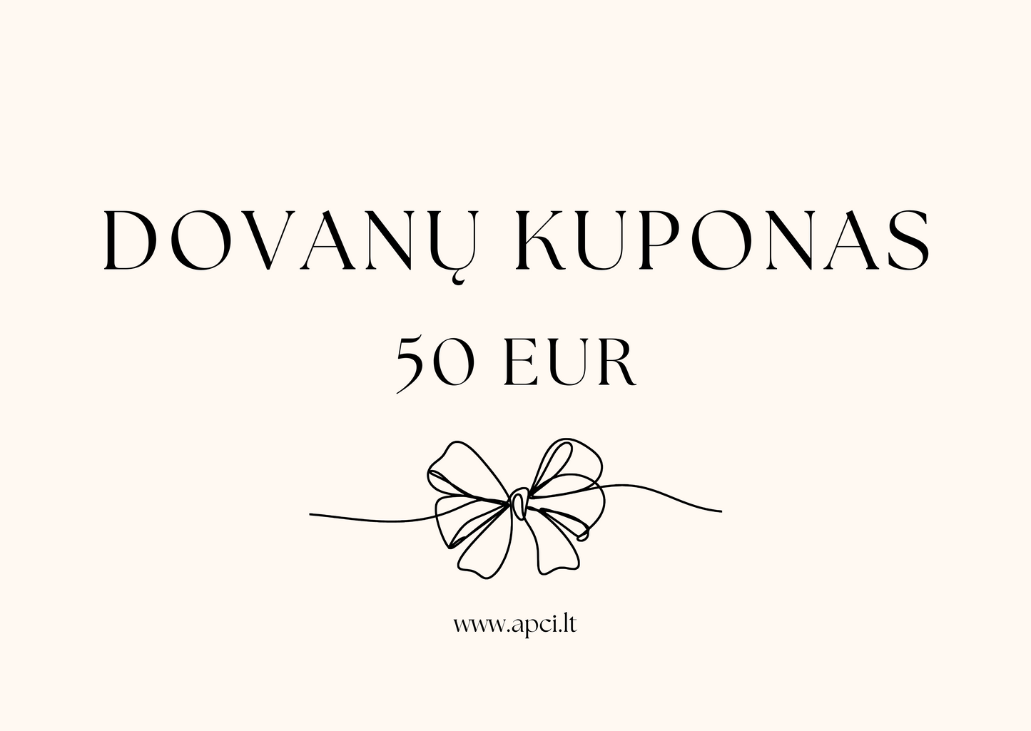 DOVANŲ KUPONAS