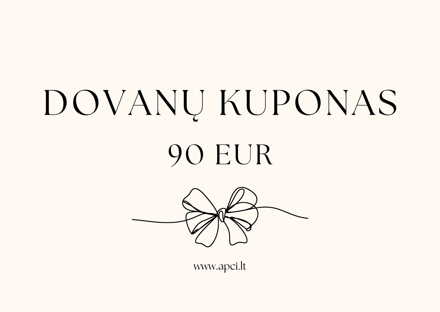 DOVANŲ KUPONAS